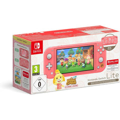 Nintendo Switch Lite Animal Crossing Isabelle Edition + NSO - Coral