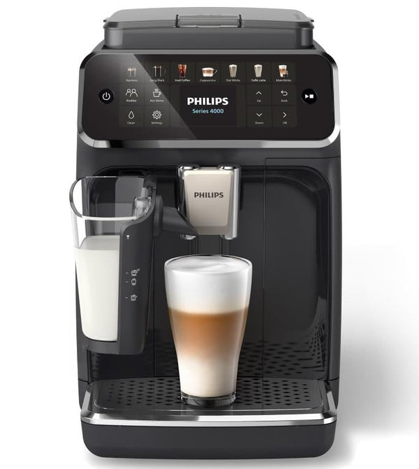 Philips LatteGo 4400 Series Automatic Espresso Coffee Machine - Black