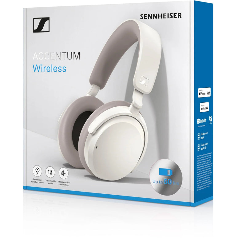 Sennheiser ACCENTUM Wireless Noise Cancelling Headphones - White