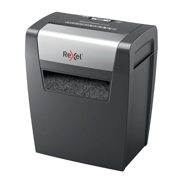 Rexel Momentum Shredder Cross X308 - Black/Grey