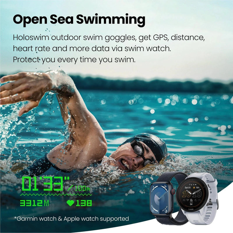Holoswim 2 Pro Anti-Fog Swim Goggles With APP Sync & HD Display
