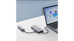 mbeat Elite X14 Triple 4K Display Multi-Port USB-C Hub - Grey