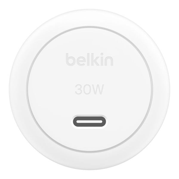 Belkin BoostCharge 30W PD 3.1 Wall Charger + USB-C to C Cable - White