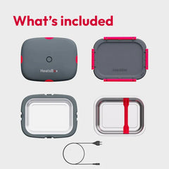 Heatsbox Drive Portable Smart Heated Lunchbox - Grey