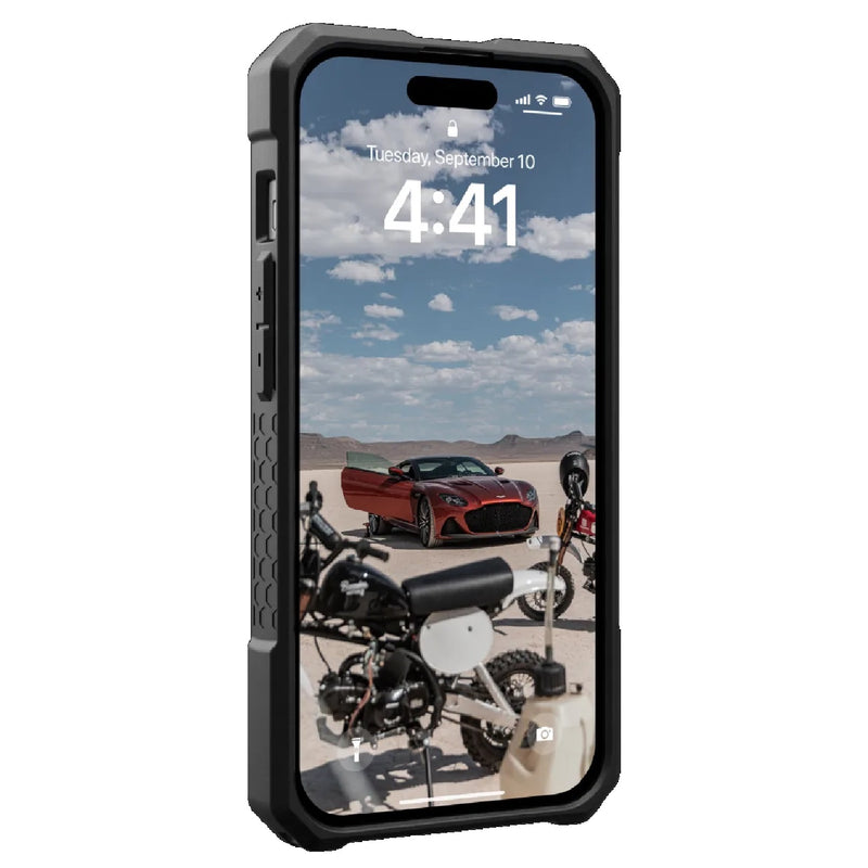 UAG Monarch Pro Kevlar MagSafe Rugged Case For iPhone 15 6.1" - Black