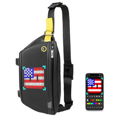 Divoom Sling Bag Pixel Art LED Daypack - Black