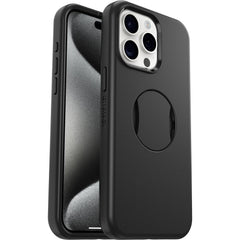 OtterBox OtterGrip Symmetry Case For iPhone 15 Pro Max - Black