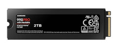 Samsung 990 Pro 2TB Gen4 NVMe M.2 SSD with Heatsink - White