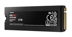 Samsung 990 Pro 2TB Gen4 NVMe M.2 SSD with Heatsink - White