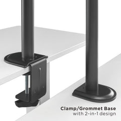 Brateck Steel-Articulating Triple-Monitor Mount 17
