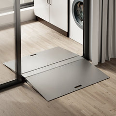 Brateck Two-Sided Aluminum Wheelchair Threshold Ramp - Silver