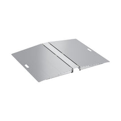 Brateck Two-Sided Aluminum Wheelchair Threshold Ramp - Silver