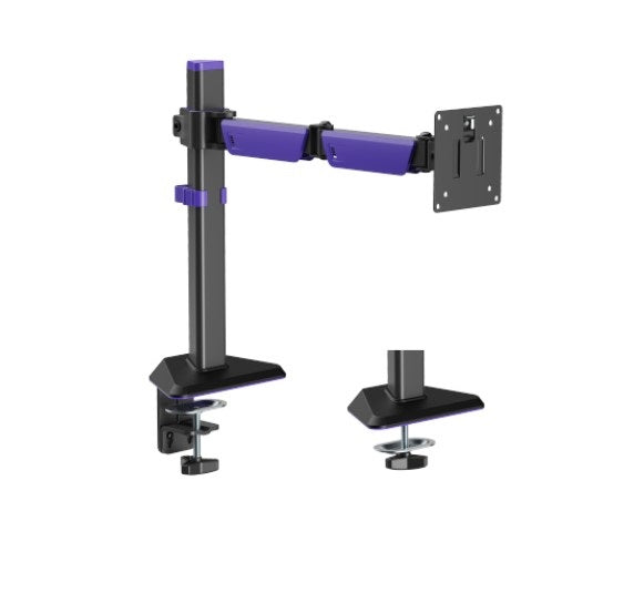Brateck Amethyst Articulating Gaming Monitor Arm 17"-40" - Matte Black