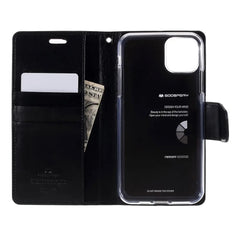 Goospery Bluemoon Diary Case For Iphone 12/12 Pro - Black