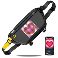 Divoom Sling Bag Pixel Art LED Daypack - Black