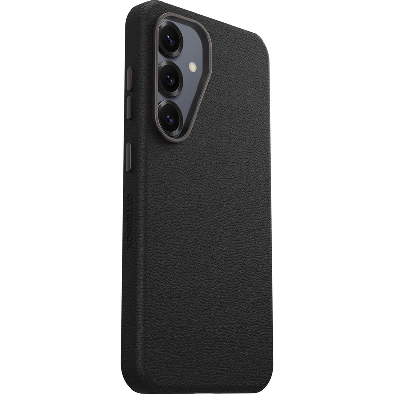 OtterBox Symmetry Cactus Leather Case For Samsung Galaxy S25 - Black