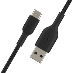 Belkin BOOST CHARGE Braided USB-C to USB-A Cable (15cm) - Black