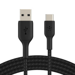 Belkin BOOST CHARGE Braided USB-C to USB-A Cable (1m) - Black