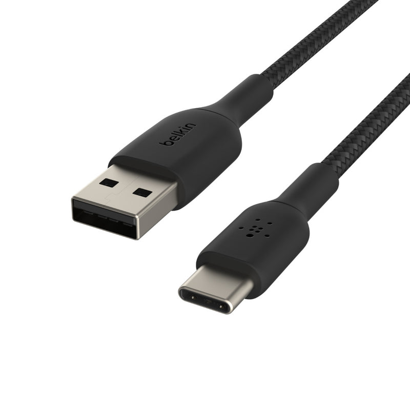 Belkin BOOST CHARGE Braided USB-C to USB-A Cable (1m) - Black