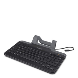 Belkin Wired Tablet Keyboard w/ Stand for iPad® - Black