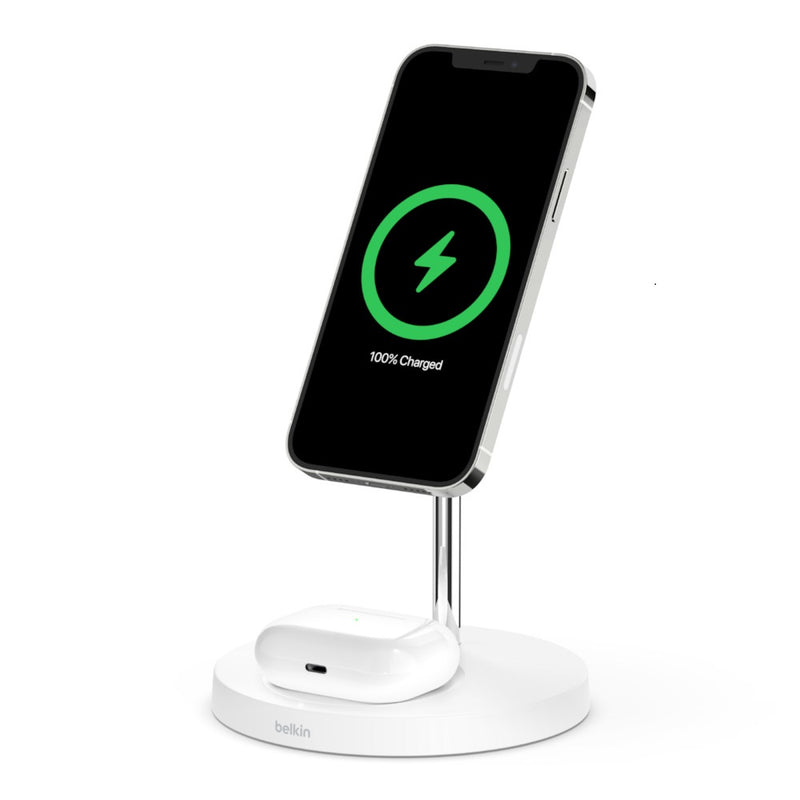 Belkin BOOST CHARGE PRO 2-in-1 Wireless Charger Stand with MagSafe