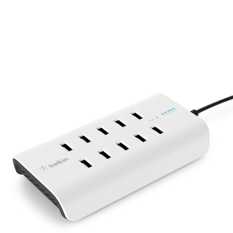 Belkin RockStar 10-Port USB Charging Station - White