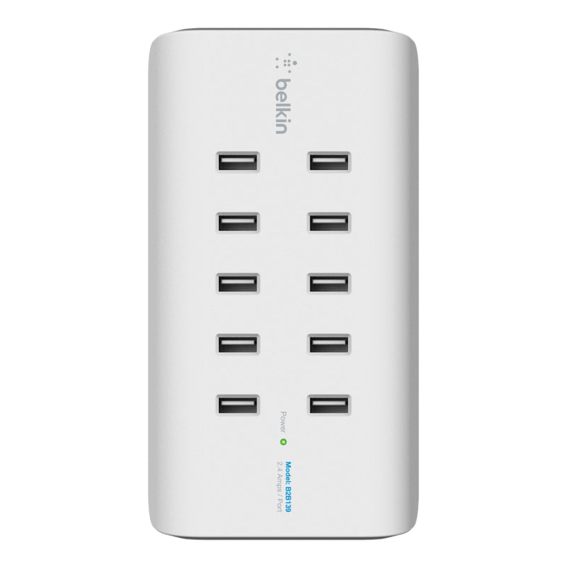 Belkin RockStar 10-Port USB Charging Station - White