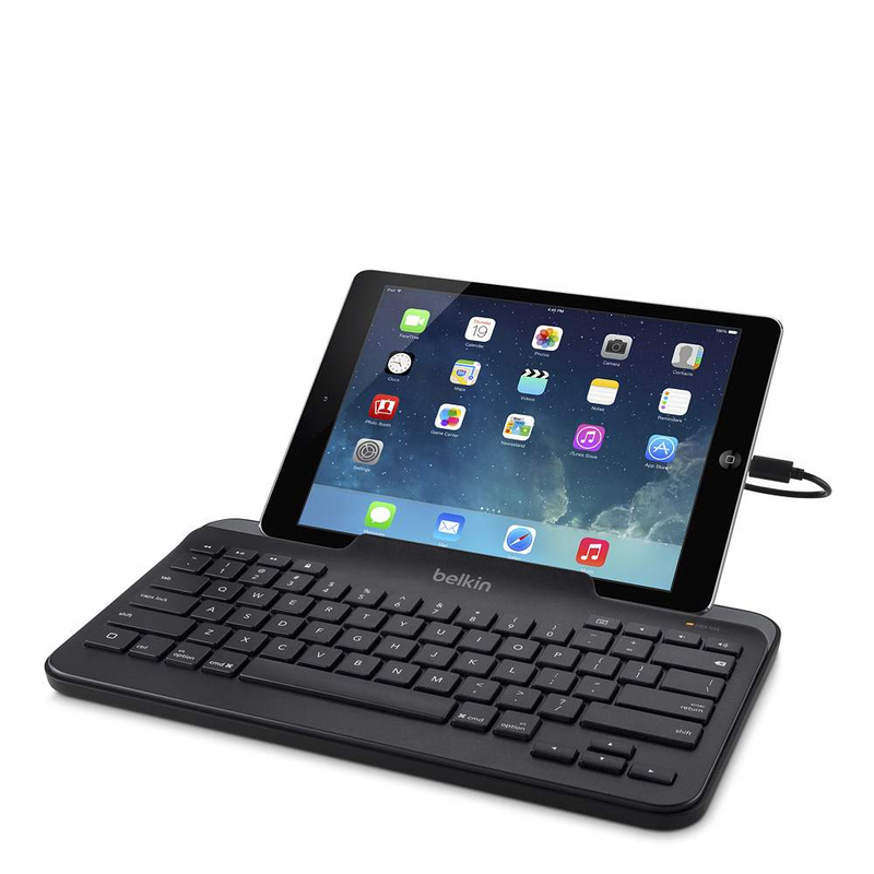 Belkin Wired Tablet Keyboard w/ Stand for iPad® - Black