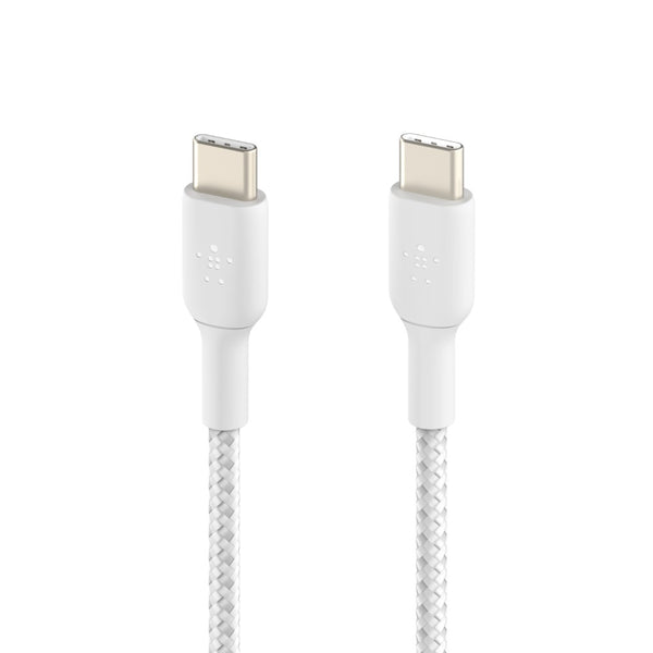 Belkin BOOST CHARGE Braided USB-C to USB-C Cable (1m) - White