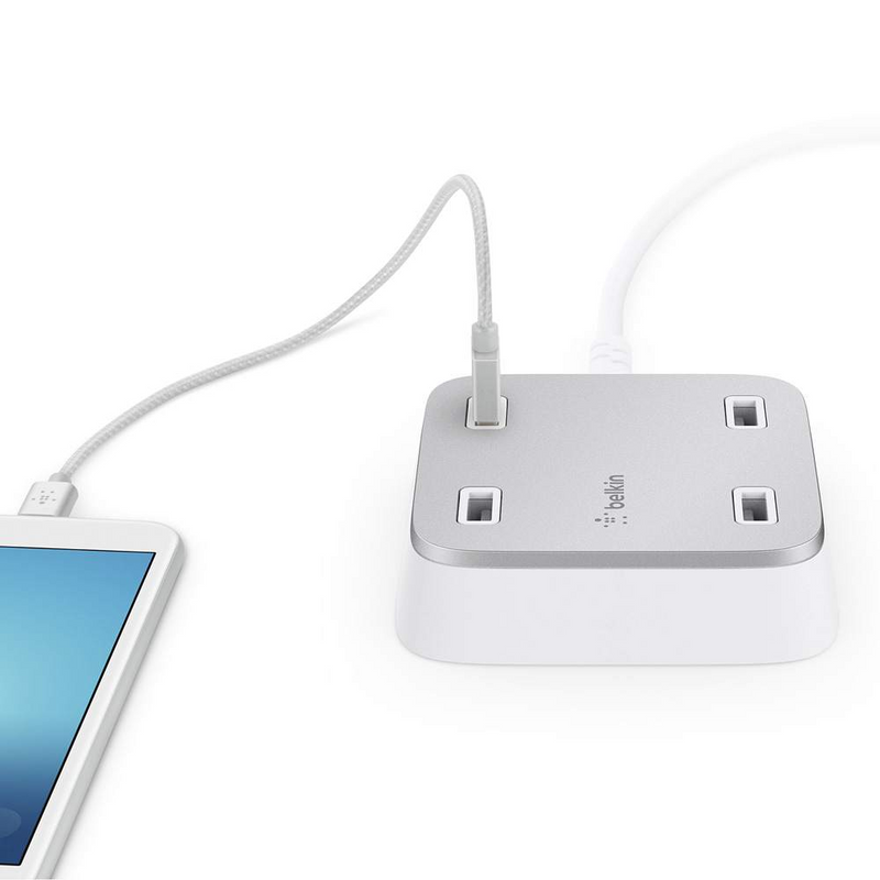 Belkin Family RockStar 4-Port USB Charger - White