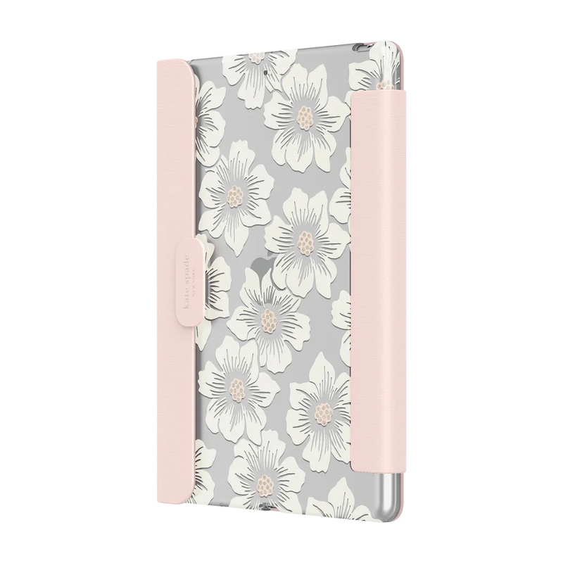 KSNY Folio Case For Apple iPad 10.2" 7/8/9 Gen - Hollyhock/Blush