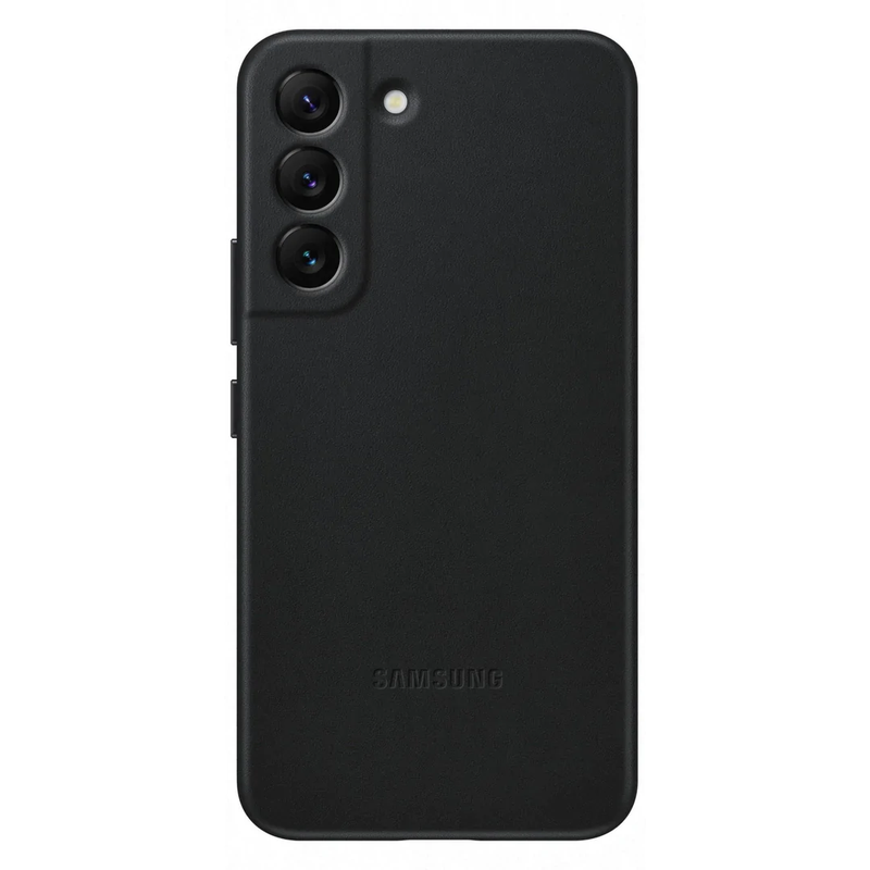 Samsung Galaxy S22 Leather Cover - Black