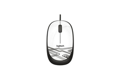 Logitech M105 Corded Optical Mouse - White