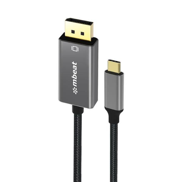 mbeat Tough Link USB-C to Display Port Cable 1.8m - Black