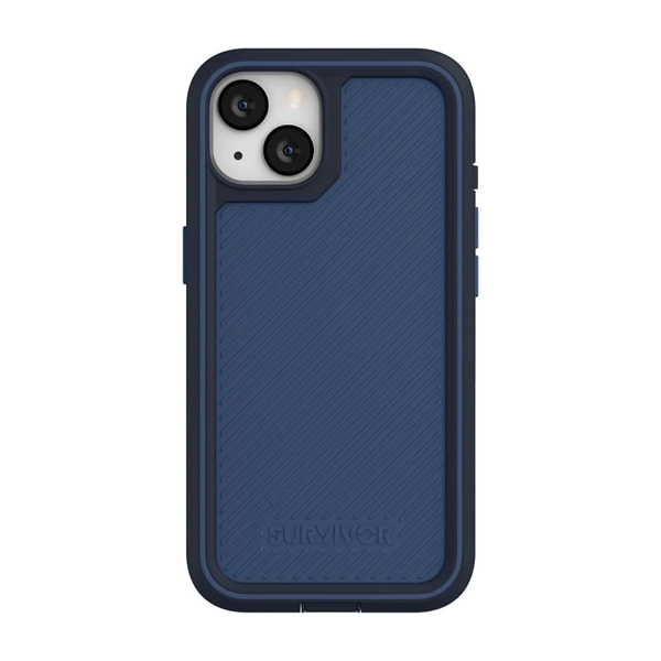 Survivor Earth Case For Apple iPhone 13 - Storm Blue/Deep Sea