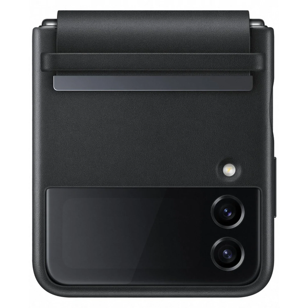 Samsung Galaxy Z Flip4 Flap Leather Cover - Black