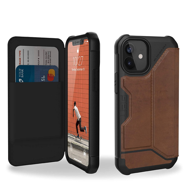 UAG Metropolis Supple Italian Case For iPhone 12 mini - Brown