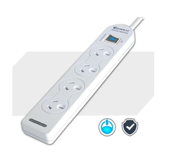 LITO Sansai 4 Way Basic Powerboard (131P) with Master - White