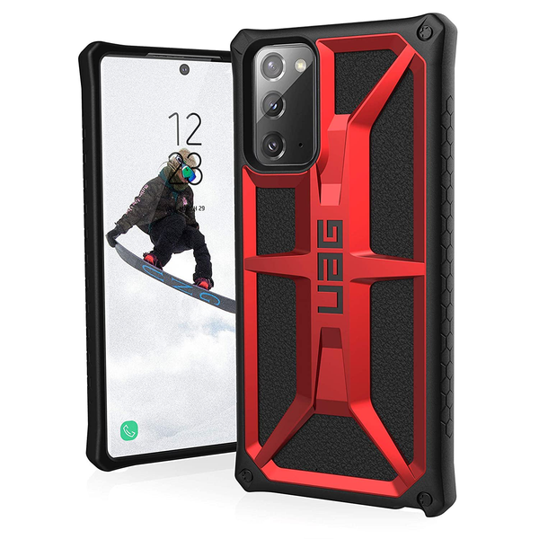 UAG Monarch Series Case For Samsung Galaxy Note20 - Crimson