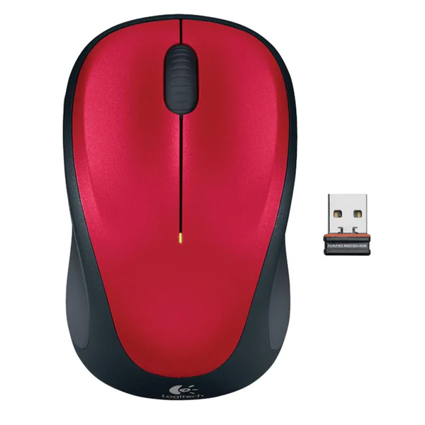 Logitech M235 Wireless Mouse - Red