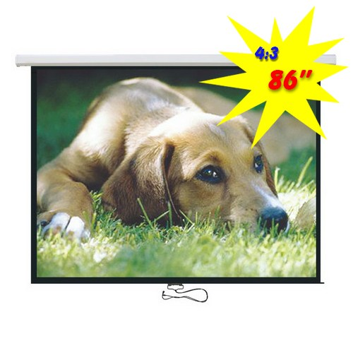 Brateck Projector Standard Auto-lock Manual Projection Screen 86"