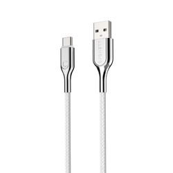 Cygnett Armoured USB-C to USB-A Cable 10cm - White