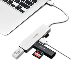 PISEN USB-C to 4x USB-A 3.0 Charging HUB - White