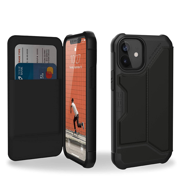 UAG Metropolis Smooth Finish PU Case For iPhone 12 mini - Black