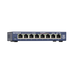 Netgear GS108 8 Port Gigabit Switch - Blue