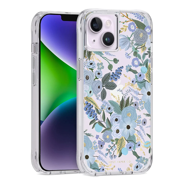 Case-Mate Rifle Paper Case For Apple iPhone 14 - Garden Party Blue