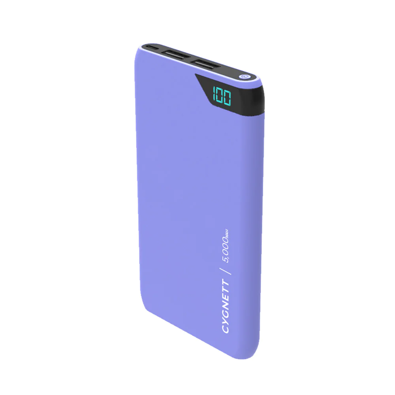 Cygnett ChargeUp Boost 5000mAh Power Bank - Lilac