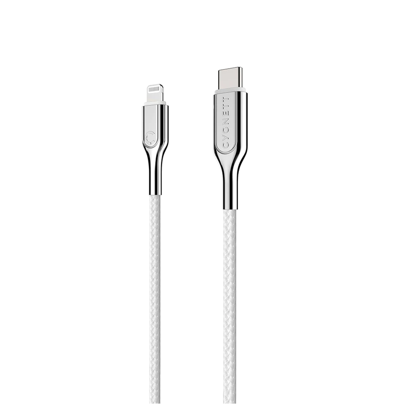 Cygnett Armoured Lightning to USB-C Cable (2M) - White