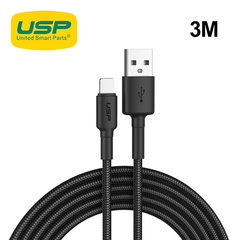 USP Boost Up Lightning to USB-A Cable 3m - Black