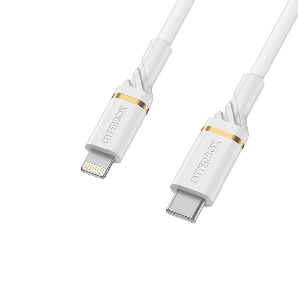 OtterBox Lightning to USB-C Fast Charge Cable 2M - White